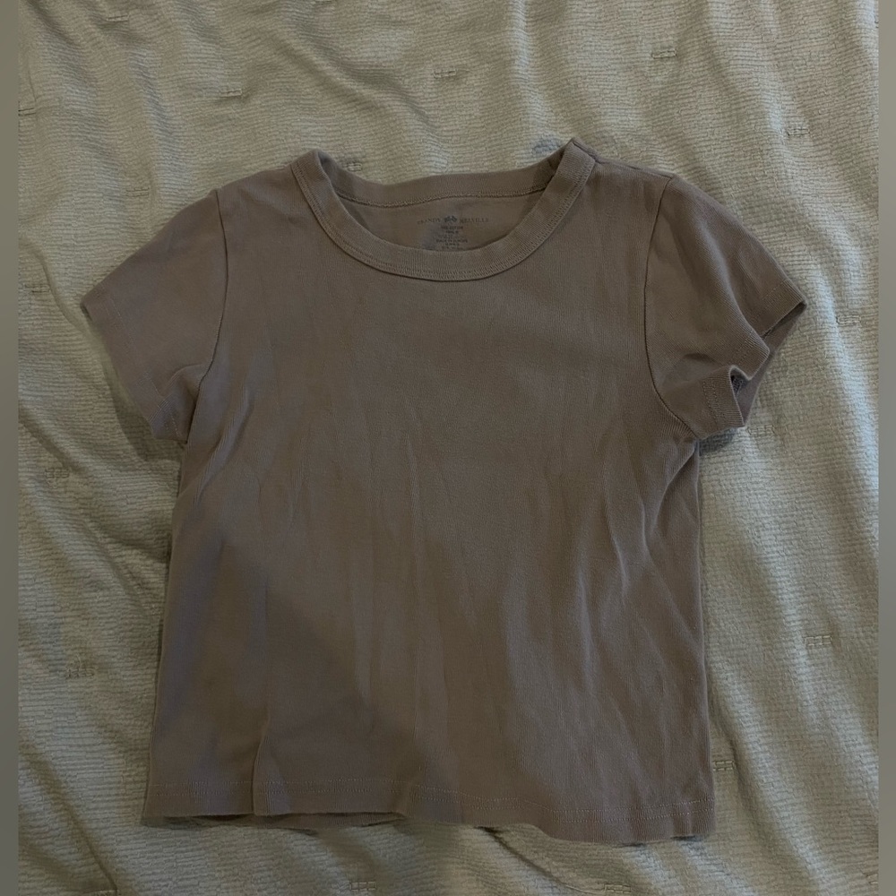 Brandy Melville Brown Short Sleeve Tee